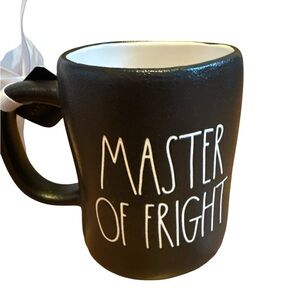 Nightmare Before Christmas Black Ceramic Mug - Master of Fright NWOT